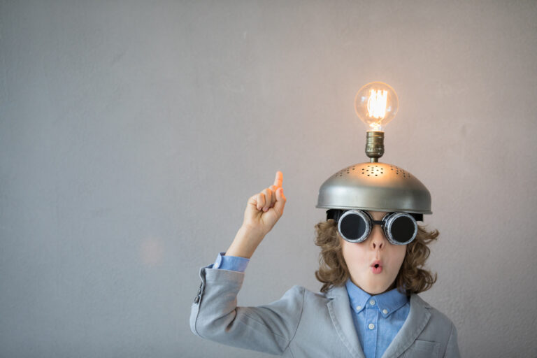 Things you should be teaching your kids about business, Success, idea and innovation technology concept
