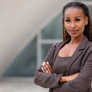 business woman CEO in a suit, Building resilience as a leader